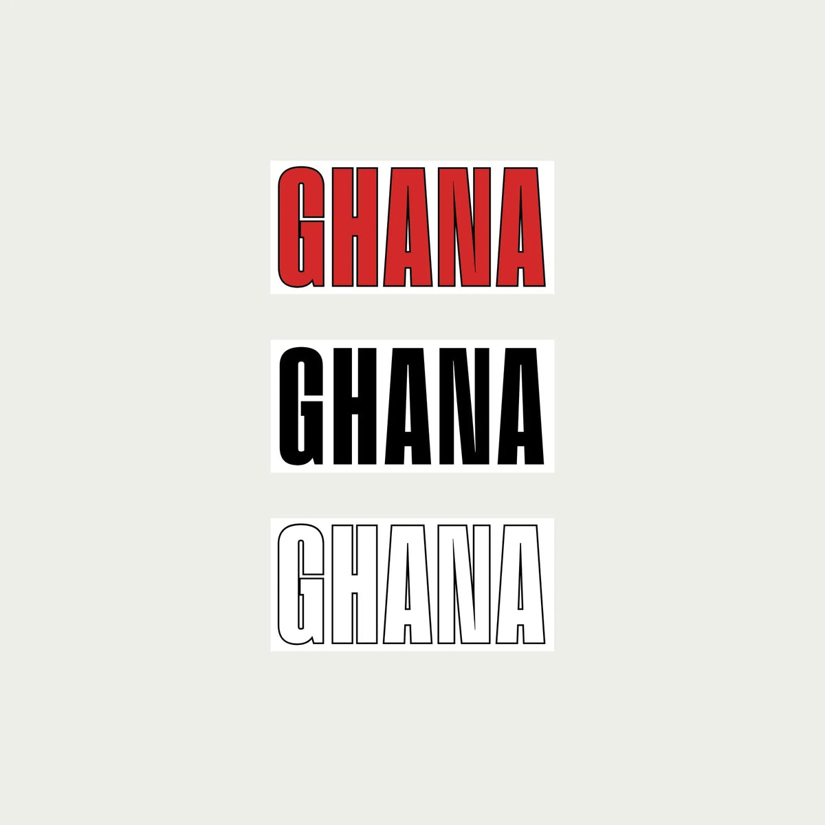 Ghana Stickers by alpha®
