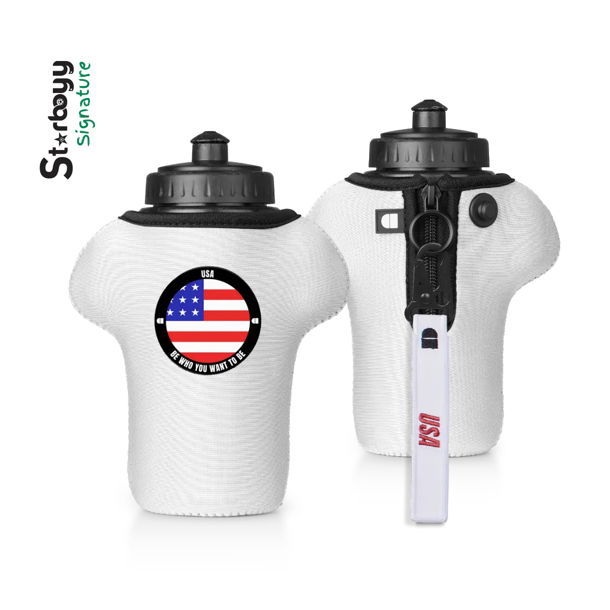shirt-shaped USA Bottle & Sleeve - Starboyy Signature by alpha®