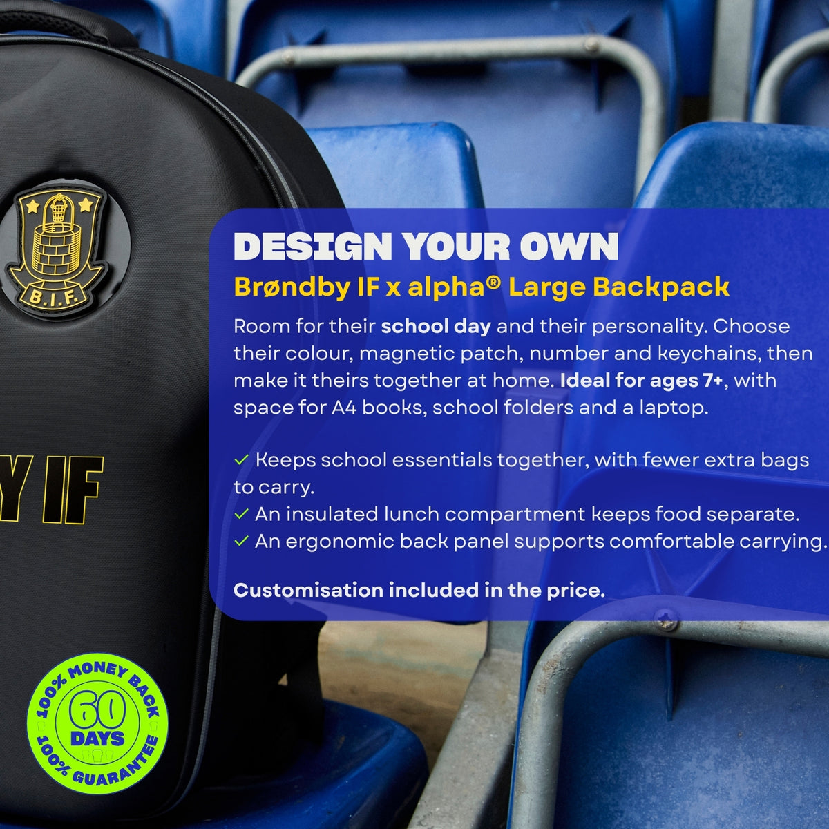 Design your - Brøndby IF Large Backpack