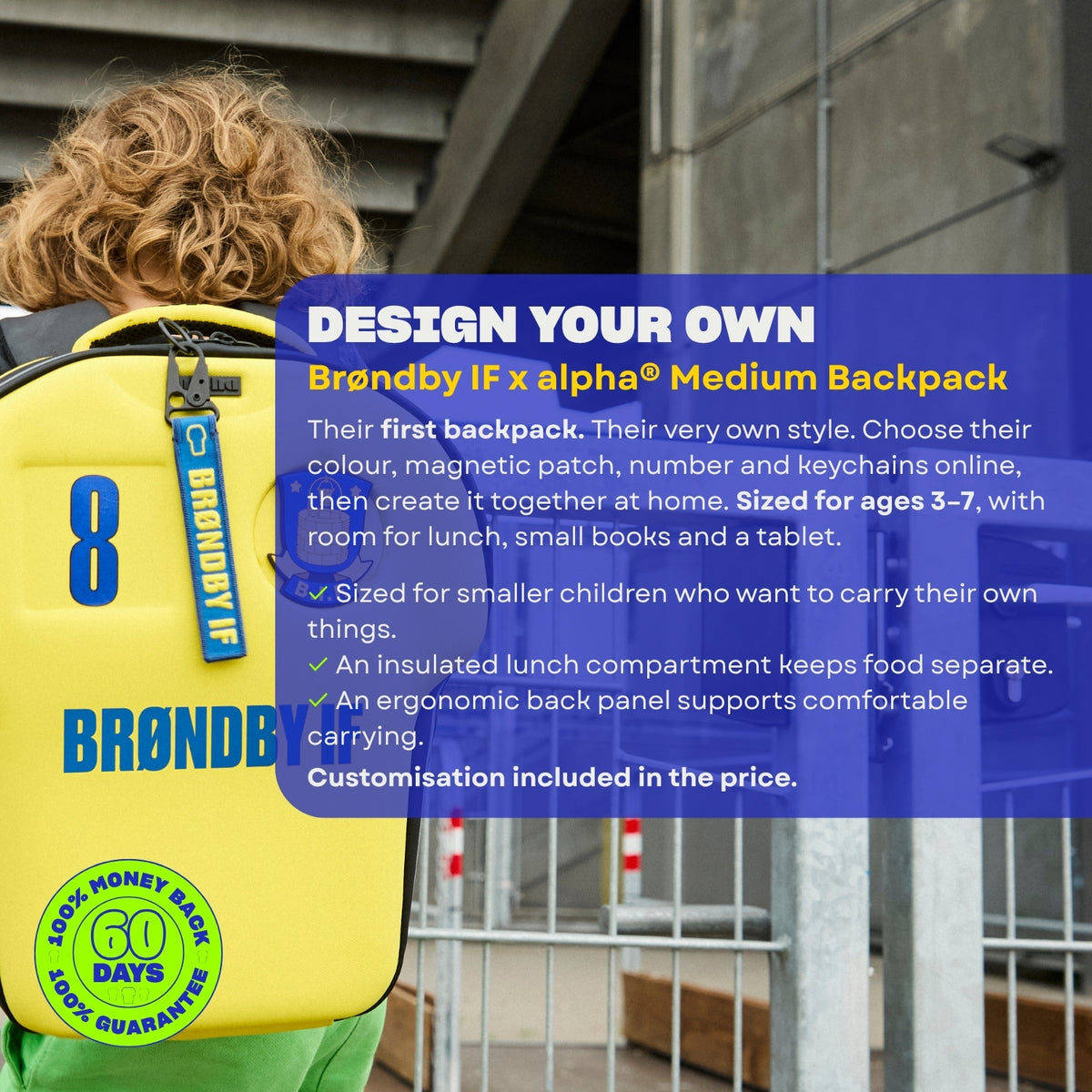 Design din - Brøndby IF Medium Rygsæk