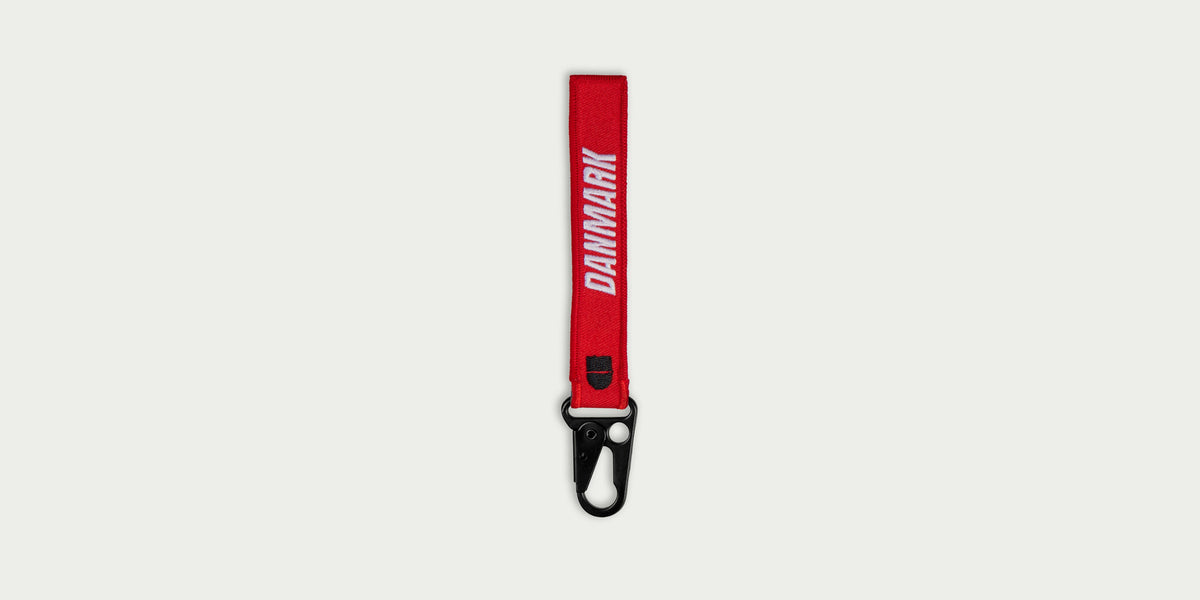 red danmark alpha keychain