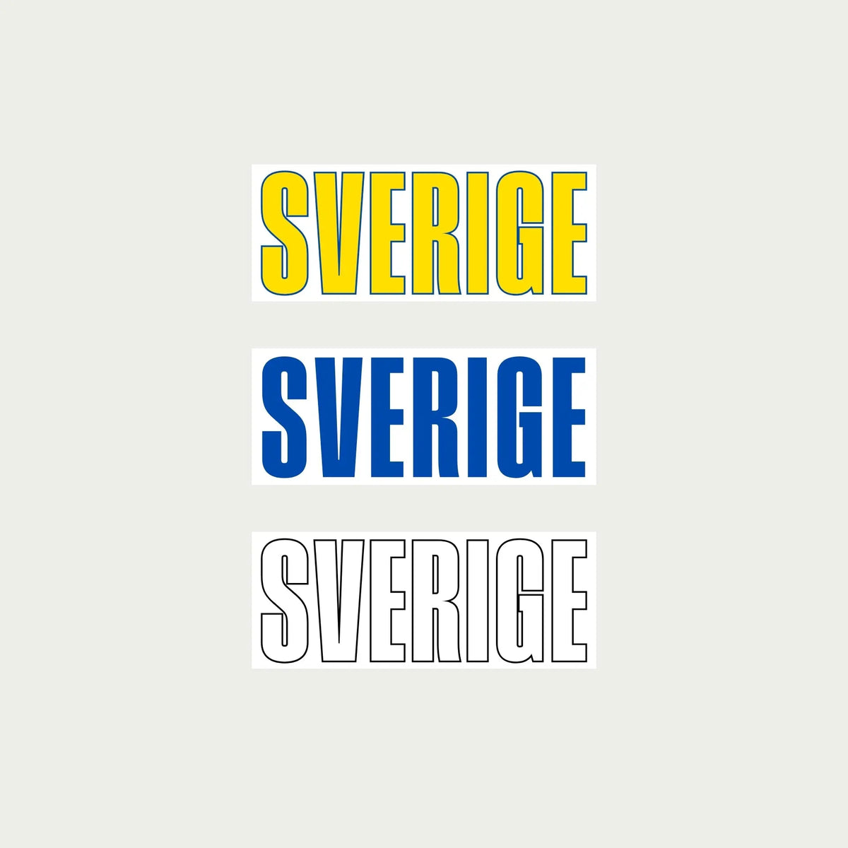 Sverige Stickers by alpha®
